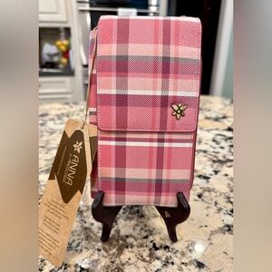 NWT The Anna by Anuschka Heritage Leather Large Phone Organizer